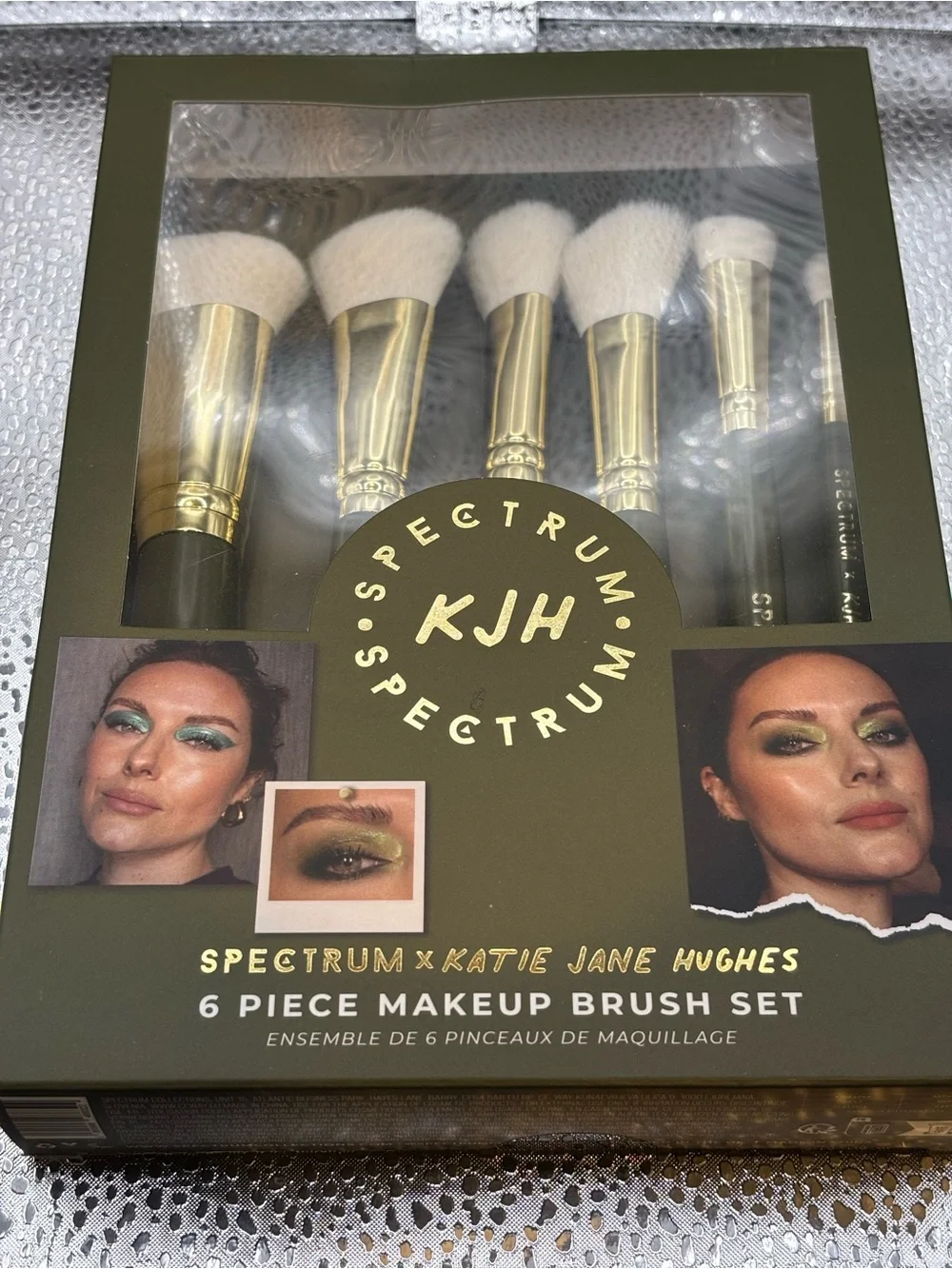 Spectrum x KJH Katie Jane Hughes 6 piece makeup brush set NIB